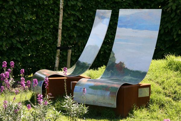 Sublimatie profielen duurzaam zwevende zetels tuinen van Appeltern kunst 3